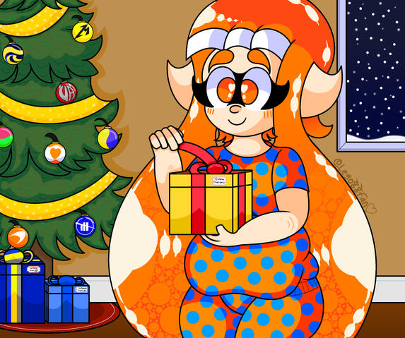 Mango Unwrapping her Christmas presents (Made on December 24th, 2023)